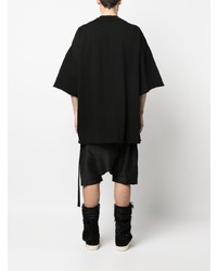 Мужская черная рубашка с длинным рукавом с люверсами от Rick Owens DRKSHDW