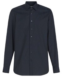 Мужская черная рубашка с длинным рукавом с "огурцами" от Etro