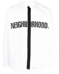 Мужская черная рубашка с длинным рукавом с принтом от Neighborhood