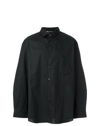 Мужская черная рубашка с длинным рукавом с принтом от Y-3