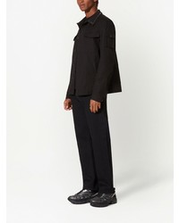 Мужская черная рубашка с длинным рукавом с шипами от Valentino