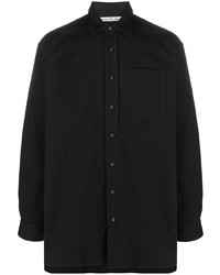 Мужская черная рубашка с длинным рукавом от Acne Studios