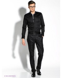 Мужская черная рубашка с длинным рукавом от Alex DANDY