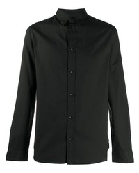 Мужская черная рубашка с длинным рукавом от AllSaints