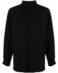 Мужская черная рубашка с длинным рукавом от Ami Paris