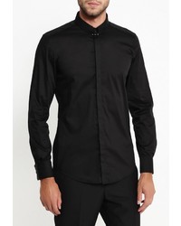 Мужская черная рубашка с длинным рукавом от Antony Morato