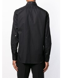 Мужская черная рубашка с длинным рукавом от Icosae