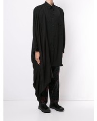 Мужская черная рубашка с длинным рукавом от Yohji Yamamoto