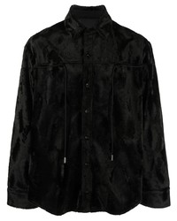 Мужская черная рубашка с длинным рукавом от AV Vattev