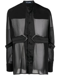 Мужская черная рубашка с длинным рукавом от AV Vattev