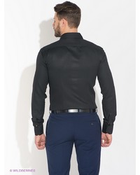 Мужская черная рубашка с длинным рукавом от Bazioni