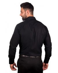 Мужская черная рубашка с длинным рукавом от Berthier