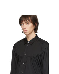 Мужская черная рубашка с длинным рукавом от Comme Des Garcons Homme Plus