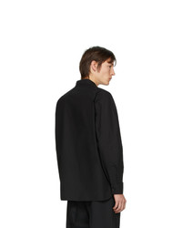 Мужская черная рубашка с длинным рукавом от Random Identities