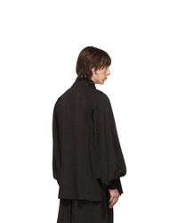 Мужская черная рубашка с длинным рукавом от Palomo Spain