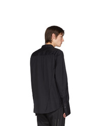 Мужская черная рубашка с длинным рукавом от Sulvam