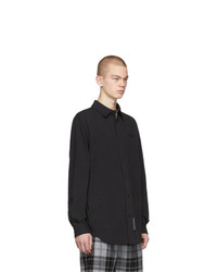 Мужская черная рубашка с длинным рукавом от Alexander Wang