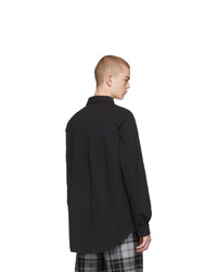 Мужская черная рубашка с длинным рукавом от Alexander Wang