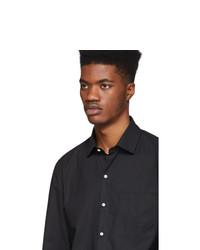 Мужская черная рубашка с длинным рукавом от Eidos