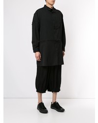 Мужская черная рубашка с длинным рукавом от Yohji Yamamoto