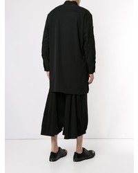 Мужская черная рубашка с длинным рукавом от Yohji Yamamoto