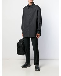 Мужская черная рубашка с длинным рукавом от Valentino