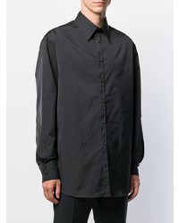 Мужская черная рубашка с длинным рукавом от Valentino