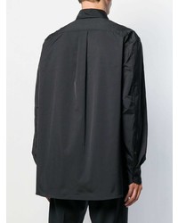 Мужская черная рубашка с длинным рукавом от Valentino