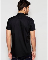 Мужская черная рубашка с длинным рукавом от Asos