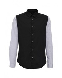 Мужская черная рубашка с длинным рукавом от Broadway