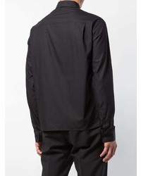 Мужская черная рубашка с длинным рукавом от Haider Ackermann