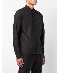 Мужская черная рубашка с длинным рукавом от Haider Ackermann