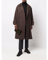 Мужская черная рубашка с длинным рукавом от Auralee