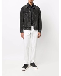 Мужская черная рубашка с длинным рукавом от Canali