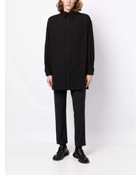 Мужская черная рубашка с длинным рукавом от Yohji Yamamoto