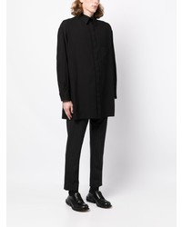 Мужская черная рубашка с длинным рукавом от Yohji Yamamoto