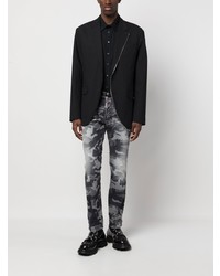 Мужская черная рубашка с длинным рукавом от DSQUARED2