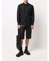 Мужская черная рубашка с длинным рукавом от Black Comme Des Garçons