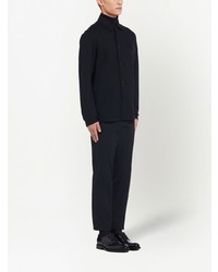 Мужская черная рубашка с длинным рукавом от Prada