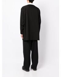 Мужская черная рубашка с длинным рукавом от Yohji Yamamoto