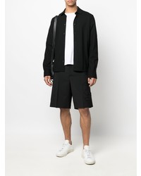 Мужская черная рубашка с длинным рукавом от Herno