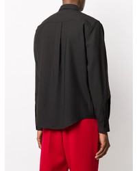 Мужская черная рубашка с длинным рукавом от Ami Paris