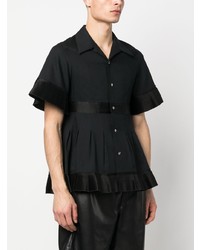 Мужская черная рубашка с длинным рукавом от Undercover