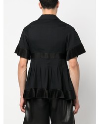 Мужская черная рубашка с длинным рукавом от Undercover