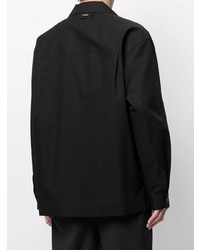 Мужская черная рубашка с длинным рукавом от Solid Homme