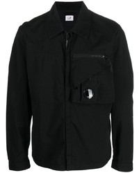 Мужская черная рубашка с длинным рукавом от C.P. Company