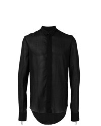 Мужская черная рубашка с длинным рукавом от Cedric Jacquemyn