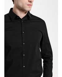 Мужская черная рубашка с длинным рукавом от Celio