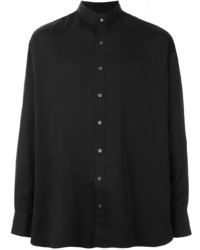 Мужская черная рубашка с длинным рукавом от Cerruti 1881