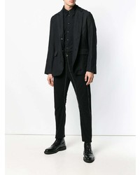 Мужская черная рубашка с длинным рукавом от Uma Wang